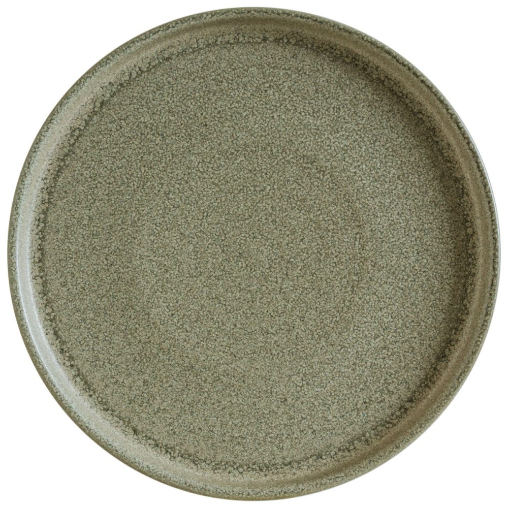 Bonna Teller flach Adelfa Ripple; 28x1.9 cm (ØxH); grün; rund; 6 Stück / Pack