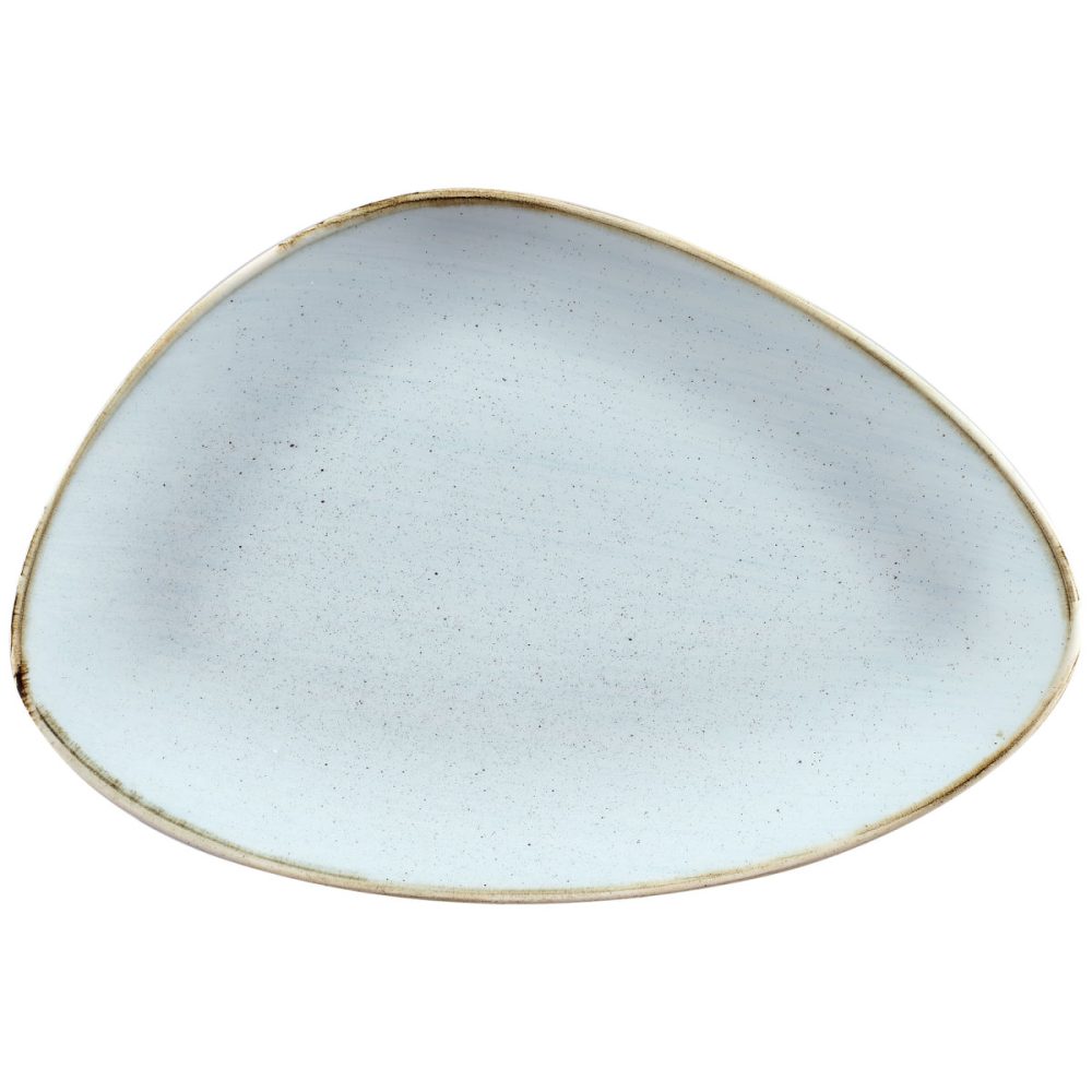 Churchill Chefs Platte Stonecast Duck Egg dreieckig; 30.5x20.5 cm (LxB); hellblau/braun; dreieckig; 6 Stück / Pack