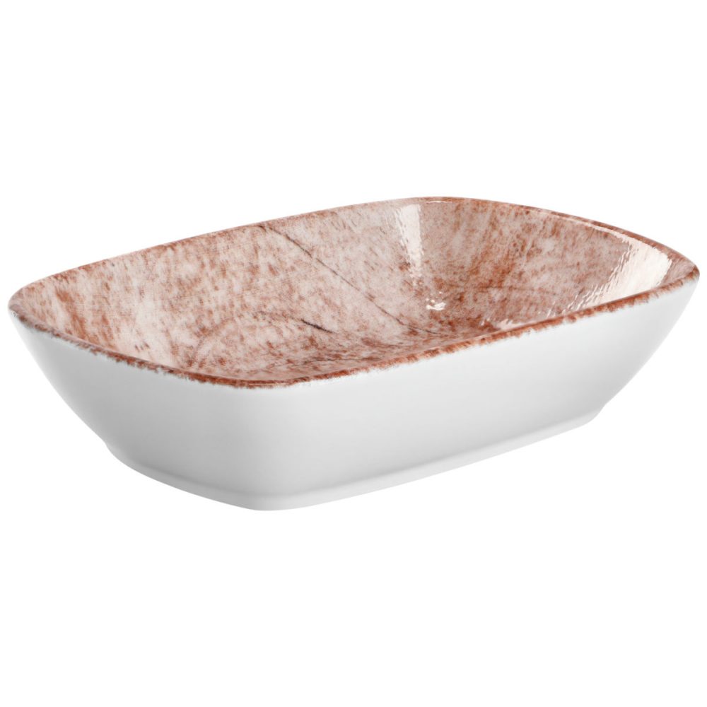 VEGA Schälchen Gironia rechteckig; 200 ml, 16.5x12x4 cm (LxBxH); rosa; 6 Stück / Pack