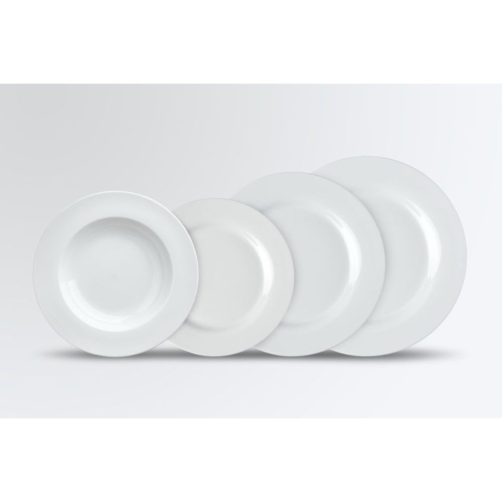 PULSIVA Teller-Set Eco 4-teilig; weiss
