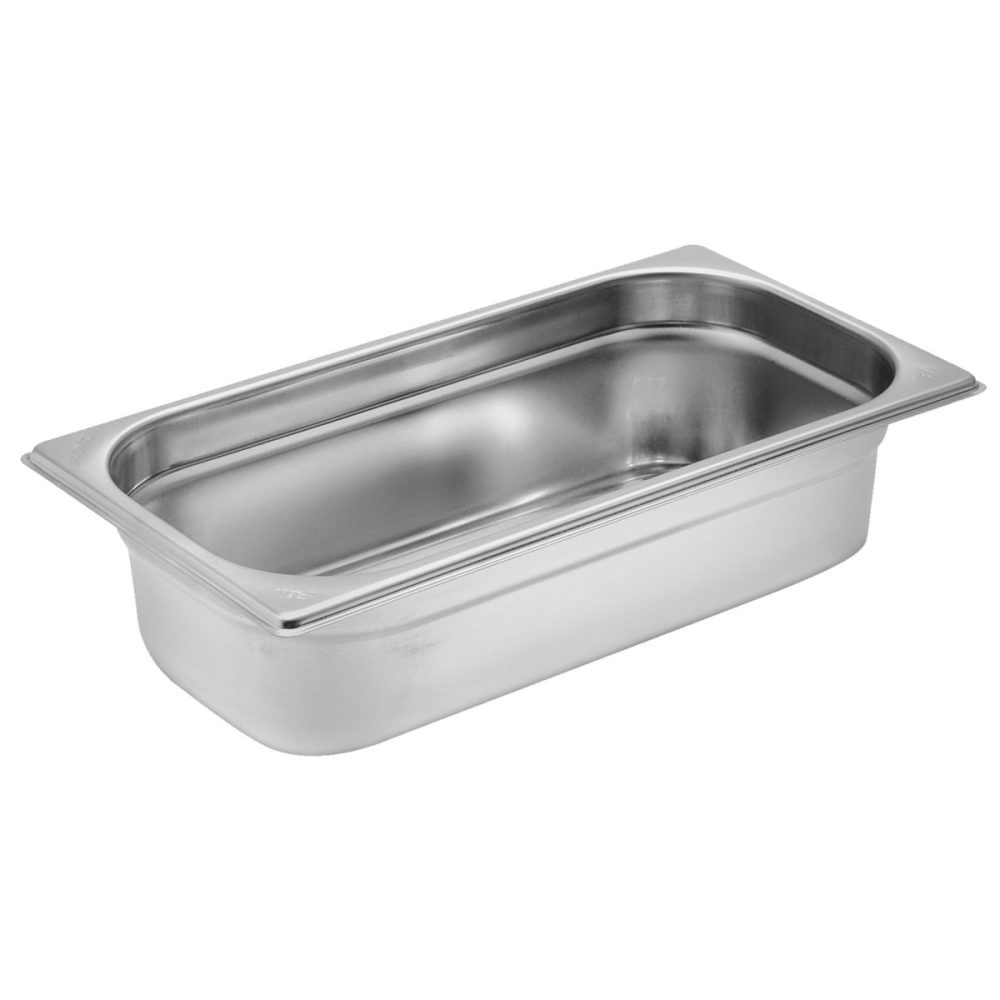 VEGA GN-Behälter Premium 1/3; GN 1/3, 2000 ml, 32.5x17.6x6.5 cm (LxBxT); silber