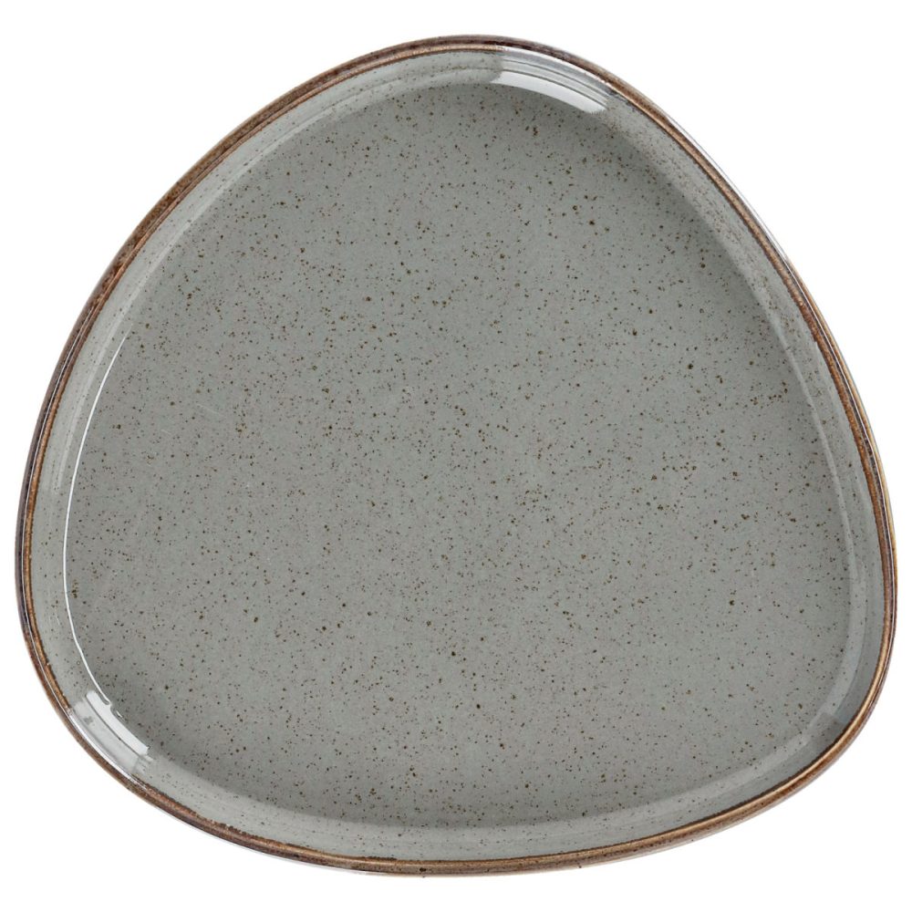 VEGA Teller flach Sidina organisch mit Rand; 20.7x19.5x2 cm (LxBxH); grau; organisch; 6 Stück / Pack