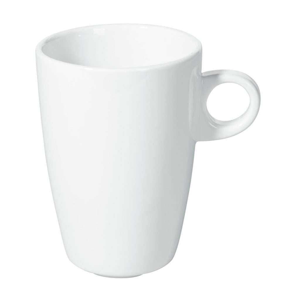 VEGA Milchkaffee-Obertasse Bistro; 300 ml, 7.8x11.2 cm (ØxH); weiss; konisch; 6 Stück / Pack