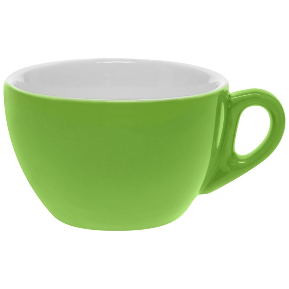 PULSIVA Milchkaffeetasse Joy 2.0; 300 ml, 10.5x6.7 cm (ØxH); grün; rund; 6 Stück / Pack