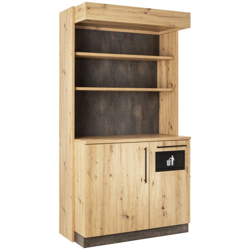 VEGA Servicestation Baristo Classic, mit Abfallsystem; 115x62x216 cm (BxTxH); wildeiche