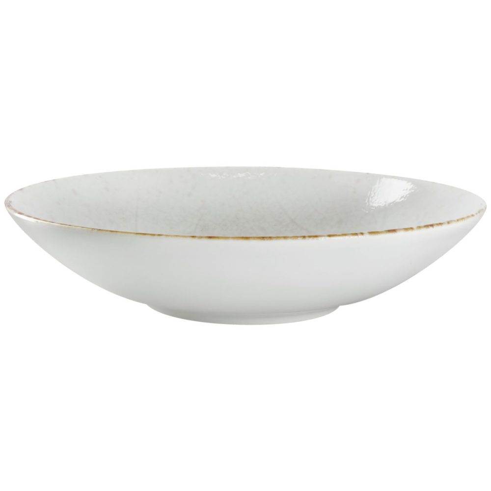VEGA Teller tief Pianta; 700 ml, 21.5x5 cm (ØxH); weiss/braun; rund; 6 Stück / Pack
