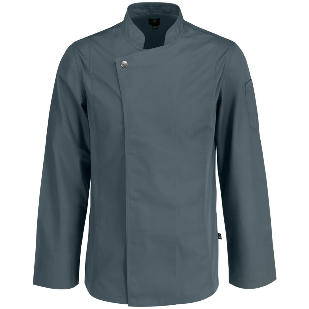 JOBELINE Herren Kochjacke Carter Langarm; Kleidergrösse 64; graublau