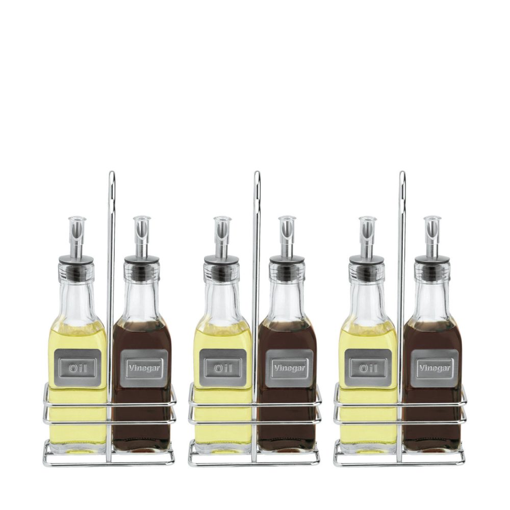 PULSIVA Vorteilspack Menage Belcanto; 170 ml, 10.5x23.5x5.5 cm (BxHxT); silber/transparent; 3 Set / Pack
