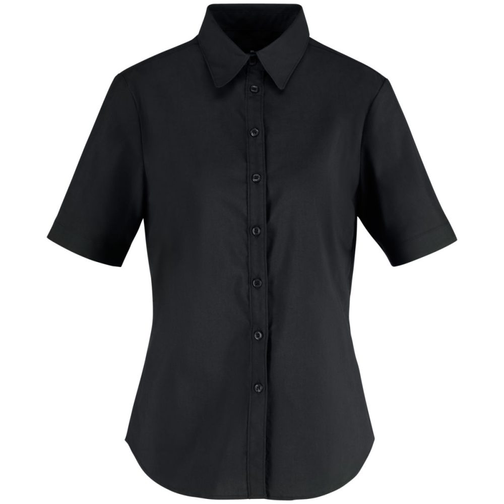 JOBELINE Damen Bluse Porter Kurzarm; Kleidergrösse 42; schwarz