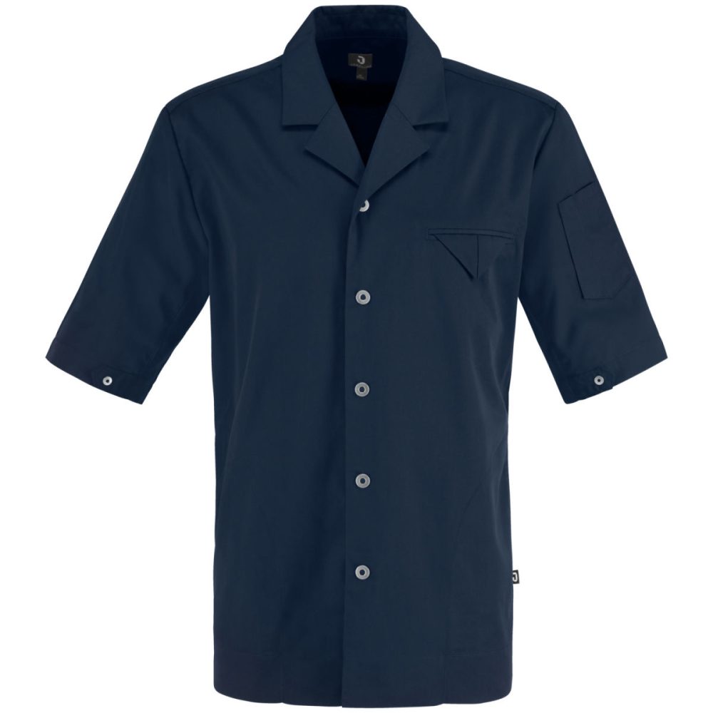 JOBELINE Herren Kochjacke Joel Kurzarm; Kleidergrösse 58; navy