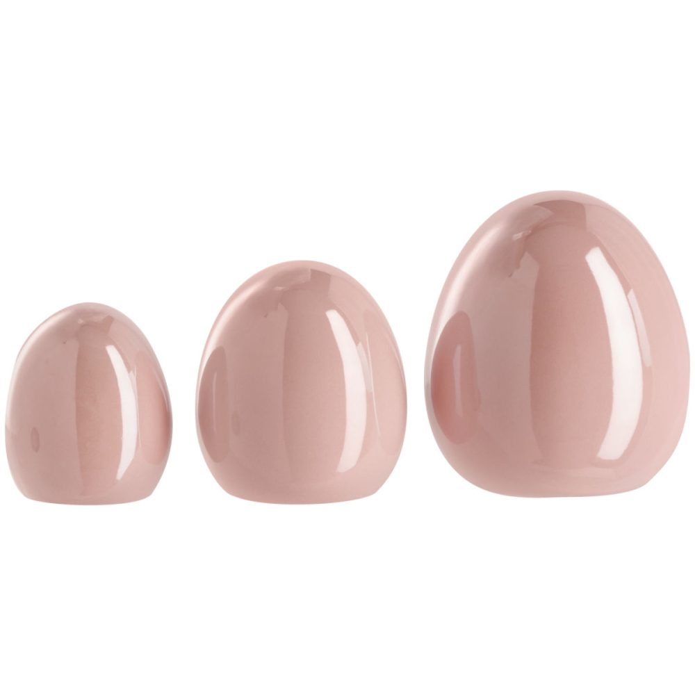 Deko-Ostereier-Set Edilio; rosa