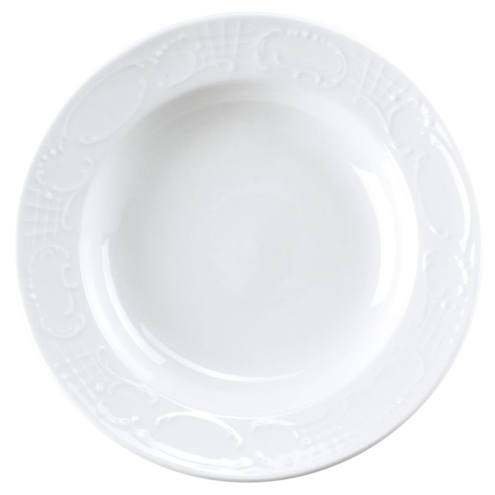 PULSIVA Teller Sinfonie tief; 285 ml, 22x3.8 cm (ØxH); weiss; rund; 6 Stück / Pack