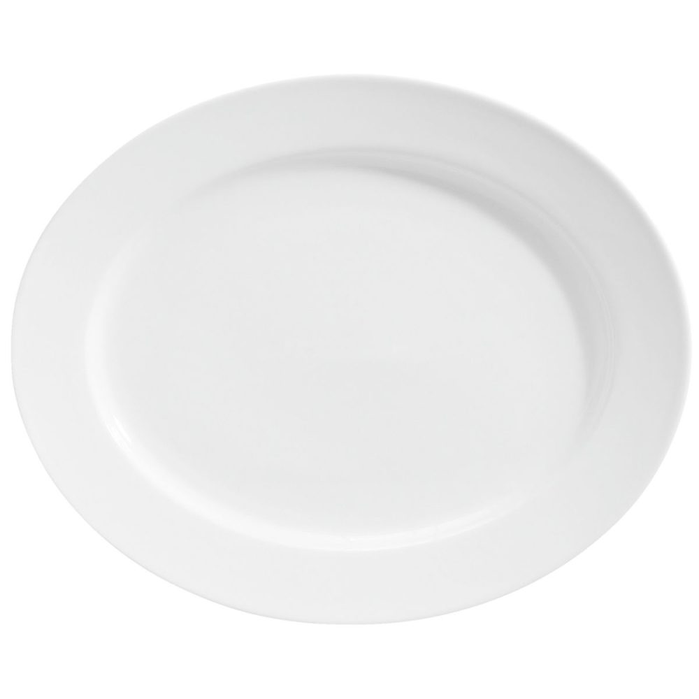 VEGA Platte Base oval; 34x27x3.2 cm (LxBxH); weiss; oval; 4 Stück / Pack