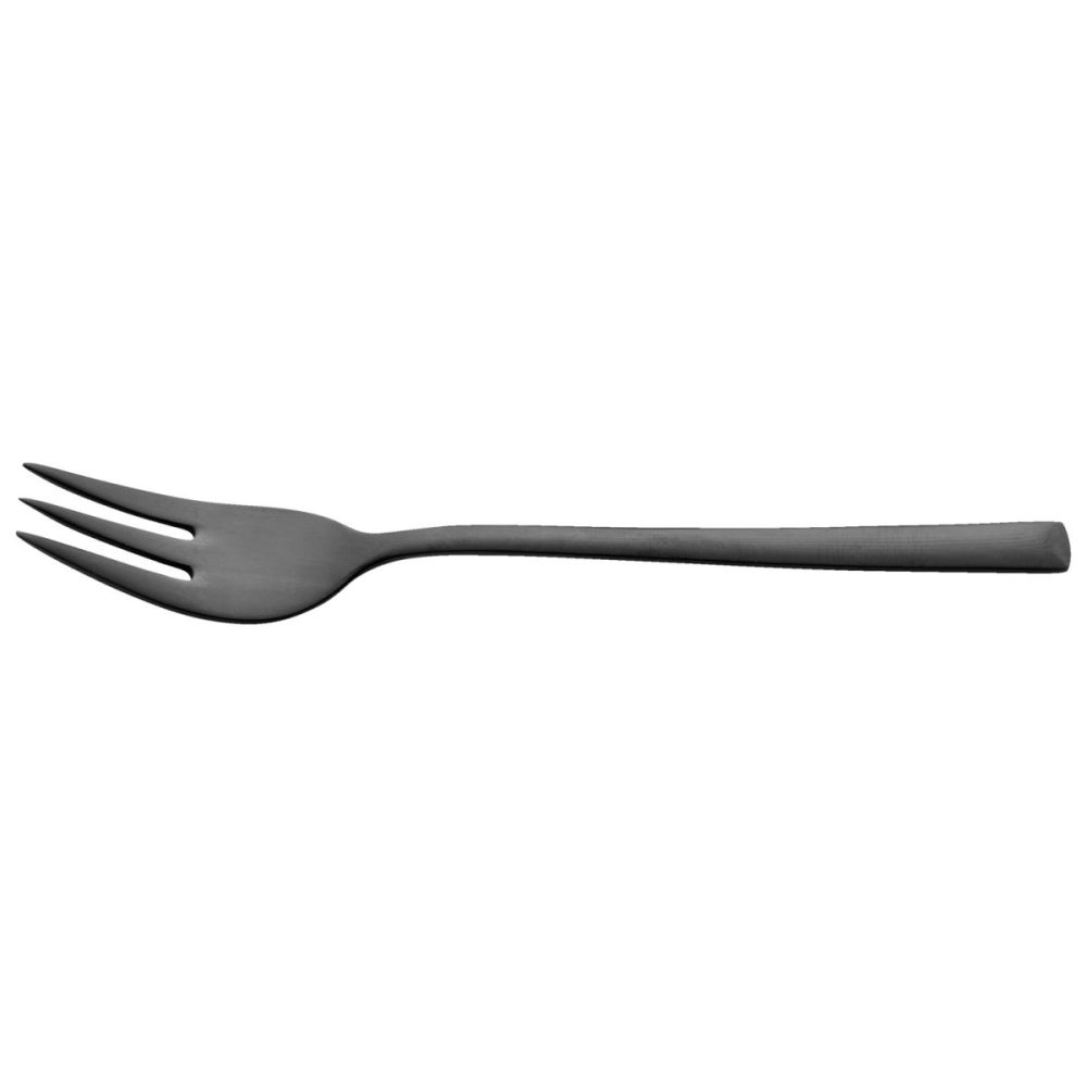 VEGA Kuchengabel Dorado; 14.5 cm (L); schwarz; 12 Stück / Pack