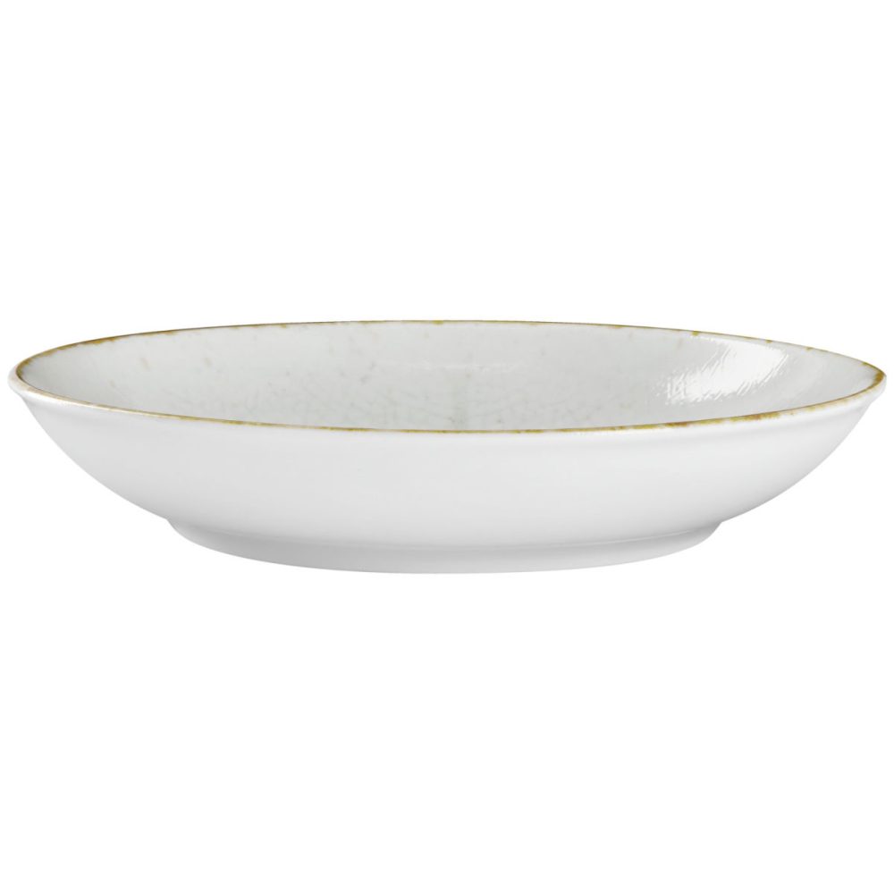 VEGA Teller tief Pianta; 1000 ml, 26x5 cm (ØxH); weiss/braun; rund; 6 Stück / Pack
