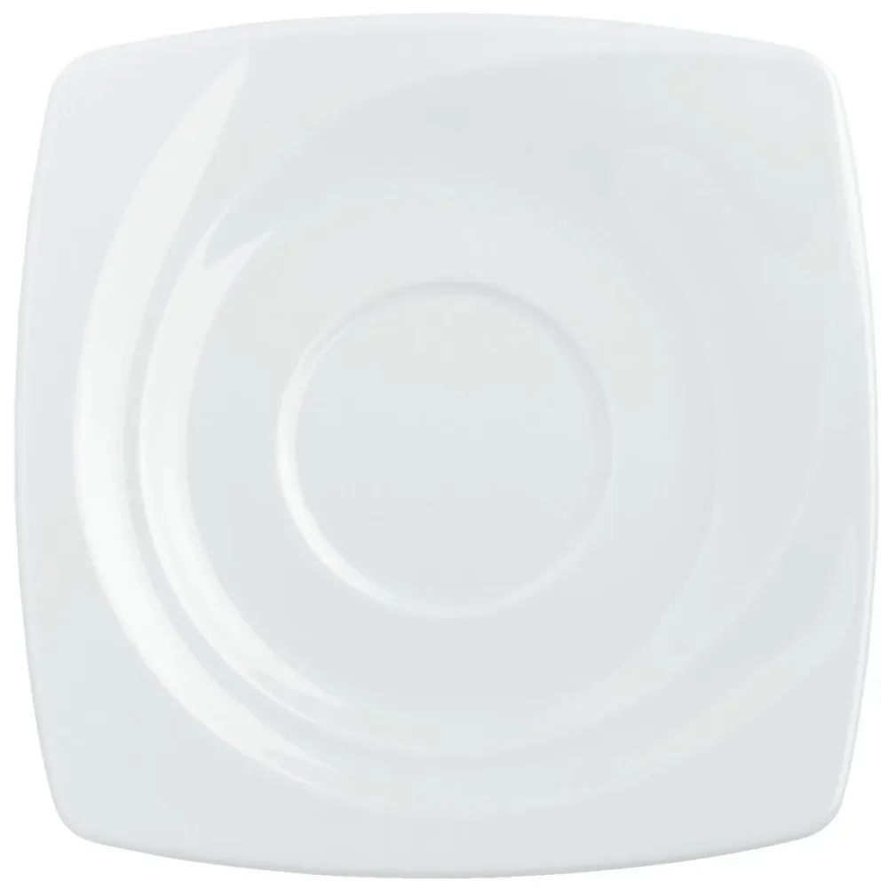 VEGA Suppen-Untertasse Vilano; 17x17 cm (LxB); weiss; quadratisch; 6 Stück / Pack