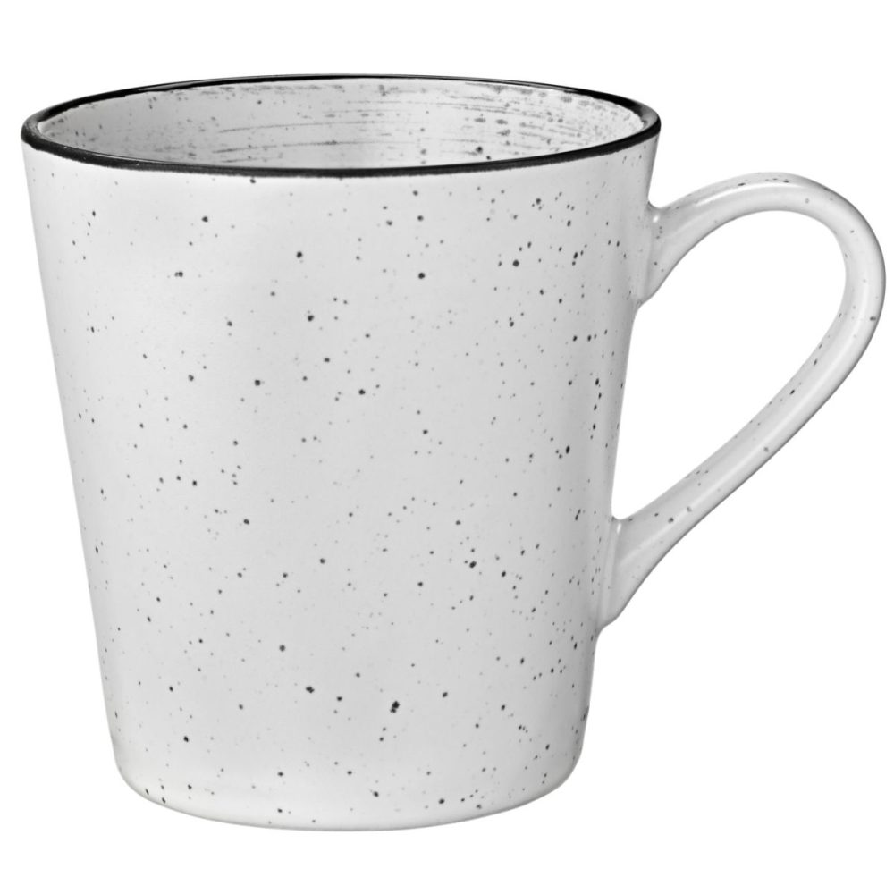VEGA Becher Fungio; 300 ml, 10x7.8 cm (ØxH); weiss/schwarz; 6 Stück / Pack