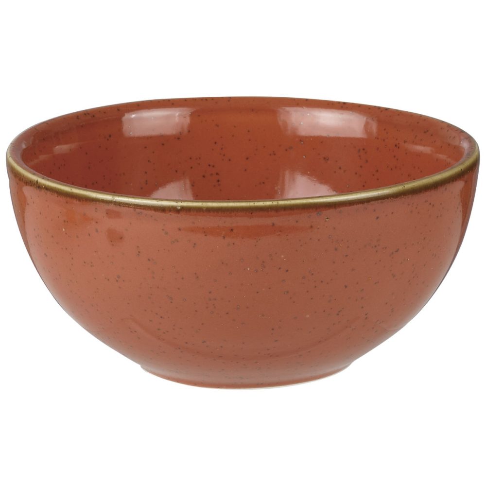 Churchill Bowl Stonecast Orange Nudeln; 1075 ml, 18.3 cm (Ø); orange/braun; rund; 6 Stück / Pack