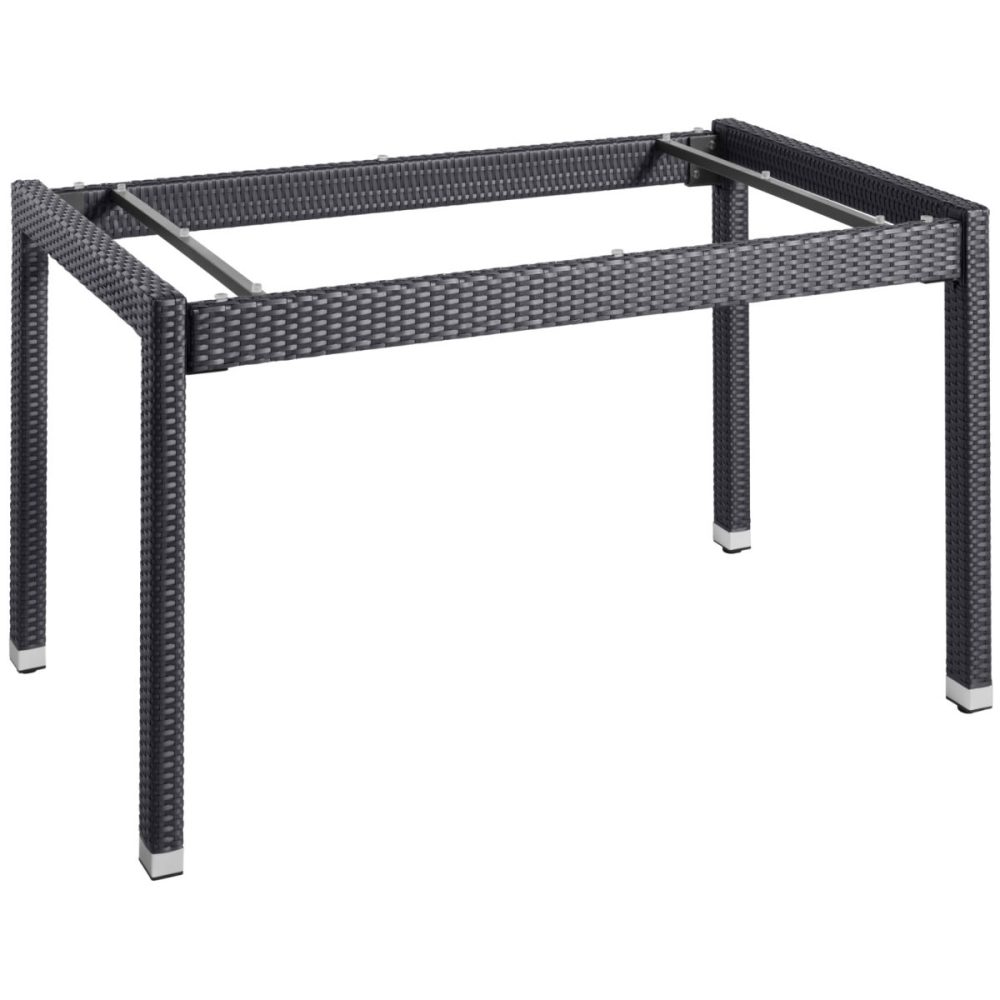 VEGA Tischgestell Metropolitan; 130x80x75 cm (LxBxH); schwarz; rechteckig