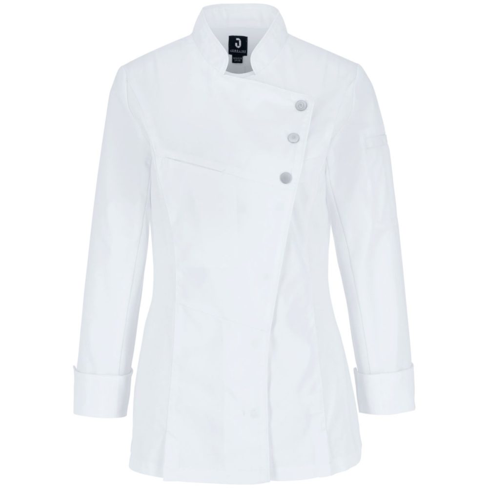JOBELINE Damen Kochjacke Lewis Langarm; Kleidergrösse 38; weiss
