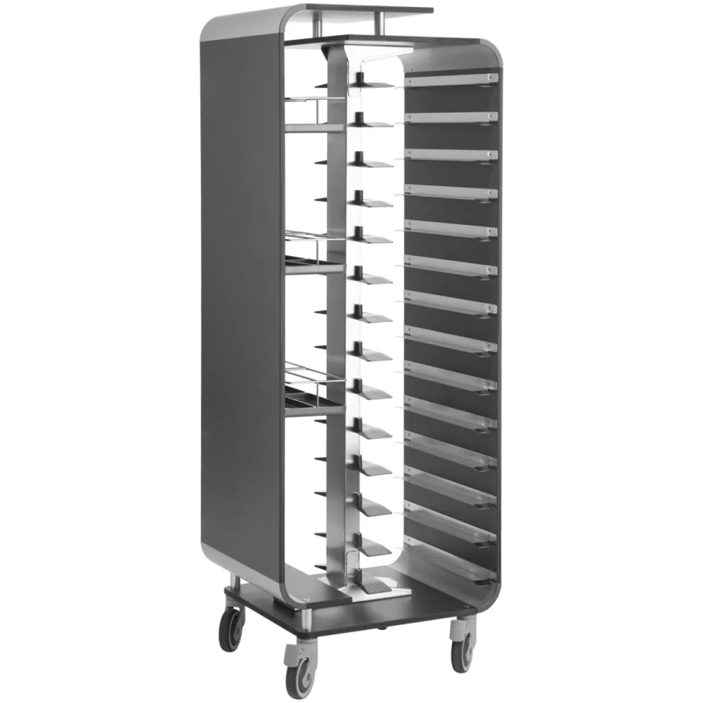 VEGA Tablettabräumwagen Gorgone; 70.5x55x188 cm (BxTxH); anthrazit