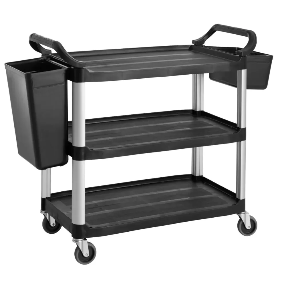 PULSIVA Servierwagen Senior; 104.5x51x96 cm (BxTxH); grau/schwarz