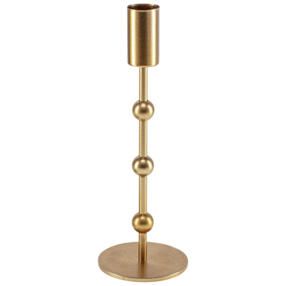 Spitzkerzenhalter Lalia; 7x19.5 cm (ØxH); gold