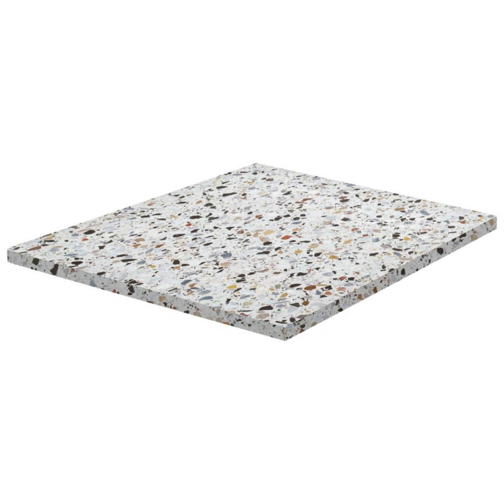 VEGA Indoor-Tischplatte Maliana quadratisch; 68x68 cm (LxB); terrazzo; quadratisch