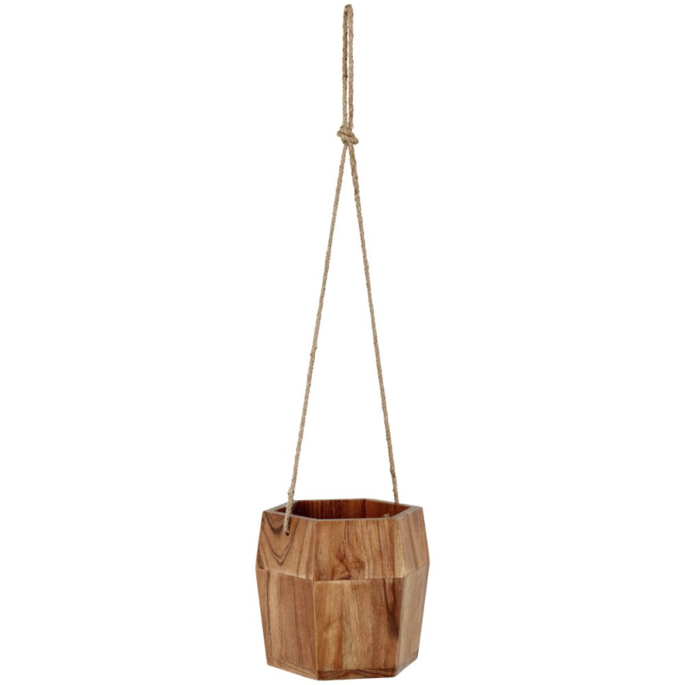 Pflanztopf Bronko hängend; 15x15x15 cm (LxBxH); braun