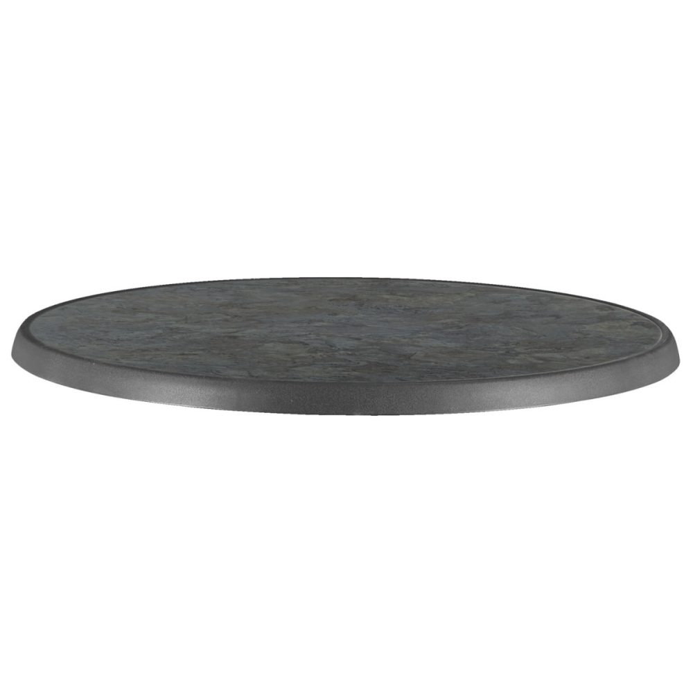 PULSIVA Tischplatte Sevelit rund; 60 cm (Ø); anthrazit; rund