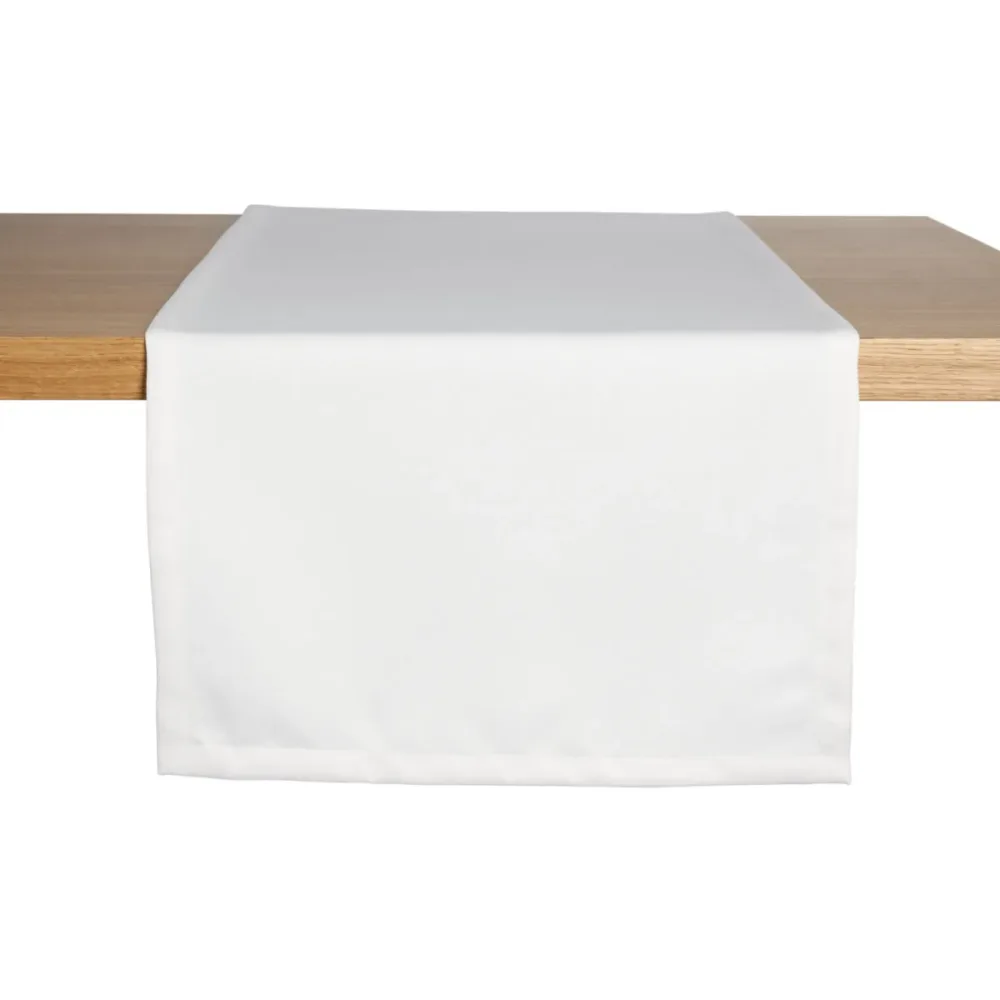 ERWIN M. Tischläufer Ambita Satin; 40x130 cm (BxL); weiss; rechteckig