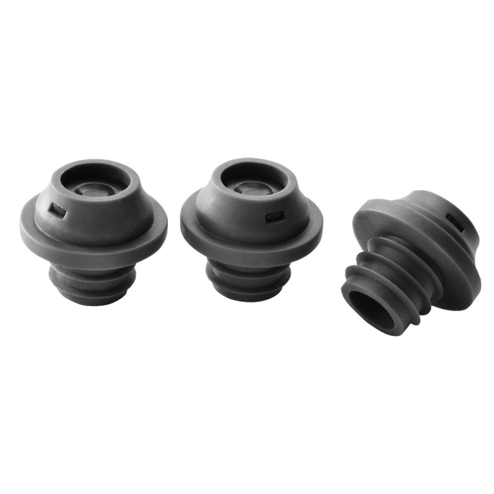 Le Creuset Verschlussstopfen für Wein-Vakuumpumpe; schwarz; 2 Stück / Pack