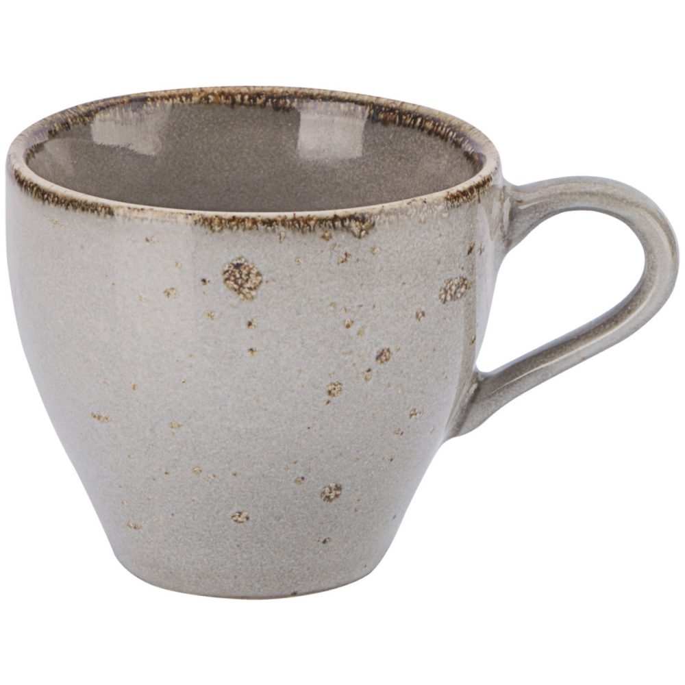 VEGA Espresso-Obertasse Palana; 110 ml, 6.8x6.1 cm (ØxH); grau; 6 Stück / Pack