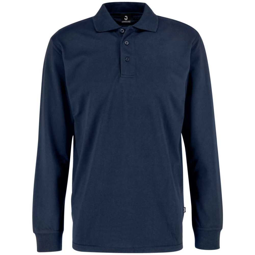 JOBELINE Herren Poloshirt Fly Langarm; Kleidergrösse 2XL; navy