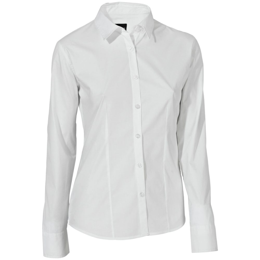 JOBELINE Damen Bluse Cecaria Langarm; Kleidergrösse 42; weiss
