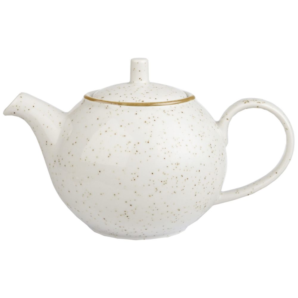 Churchill Getränkekanne Stonecast Barley White; 852 ml, 15 cm (H); weiss/braun; rund; 4 Stück / Pack