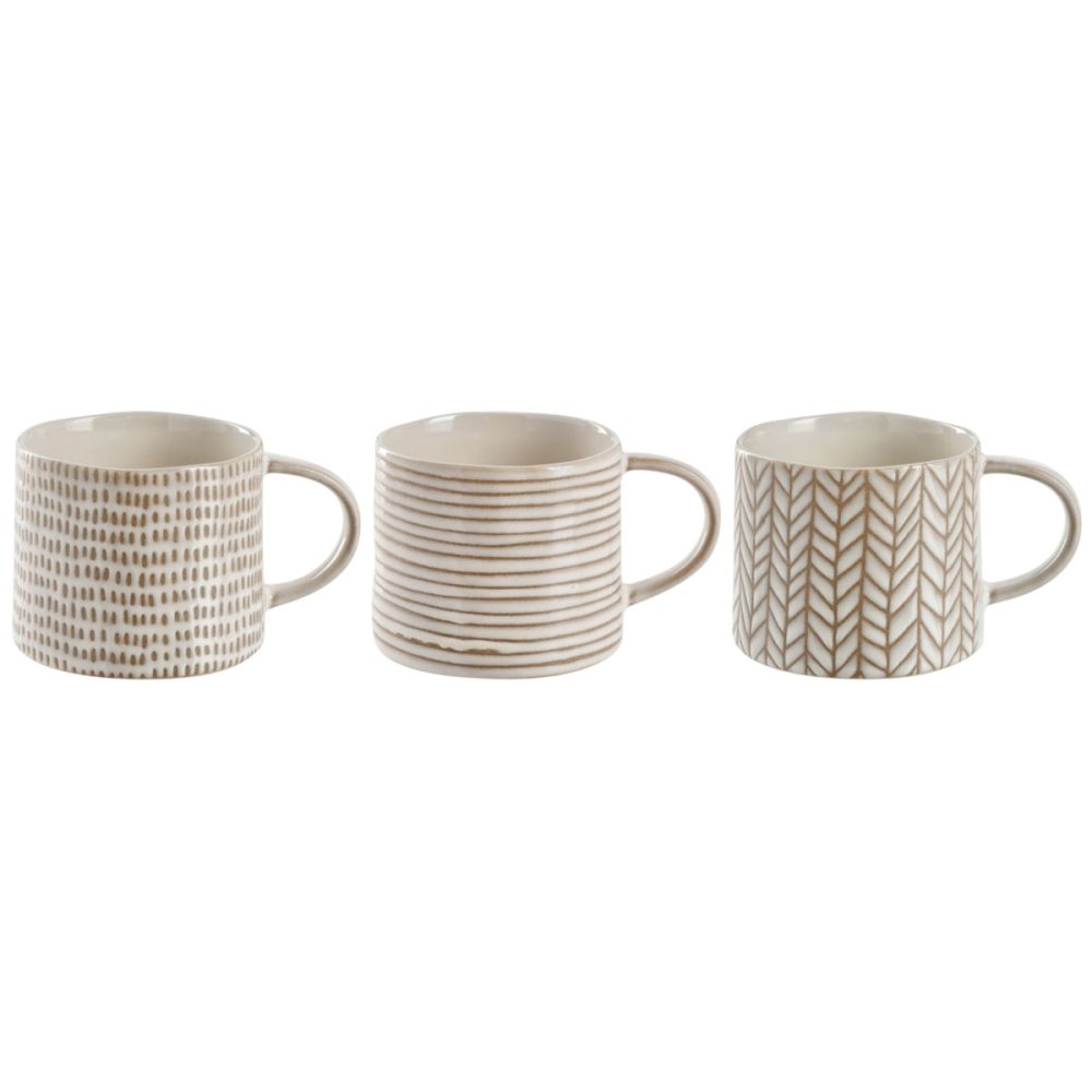 PULSIVA Kaffeetasse Northi; 330 ml, 9x7.8 cm (ØxH); beige; 6 Stück / Pack