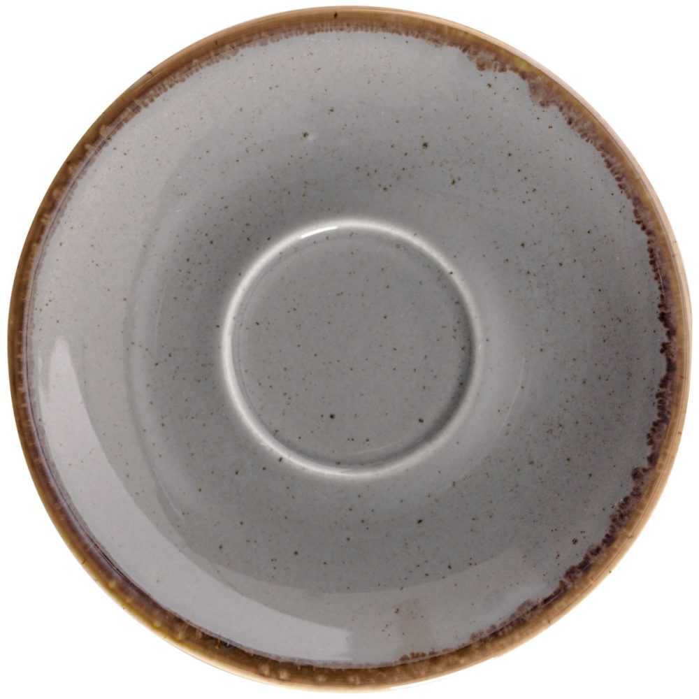 VEGA Espresso-Untertasse Sidina; 12x2.5 cm (ØxH); grau; rund; 6 Stück / Pack