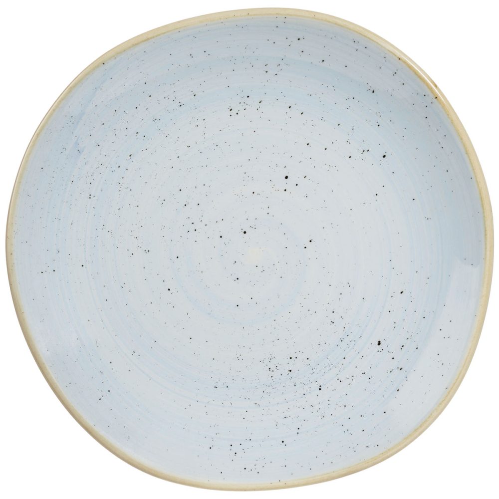 Churchill Teller Stonecast Duck Egg organisch Coupe; 26.4 cm (B); hellblau/braun; organisch; 12 Stück / Pack