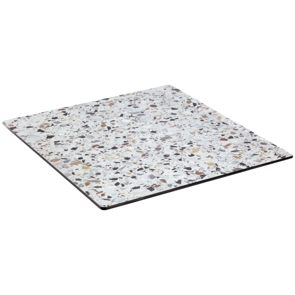 VEGA Outdoor Tischplatte Lift quadratisch; 60x60 cm (LxB); terrazzo; quadratisch