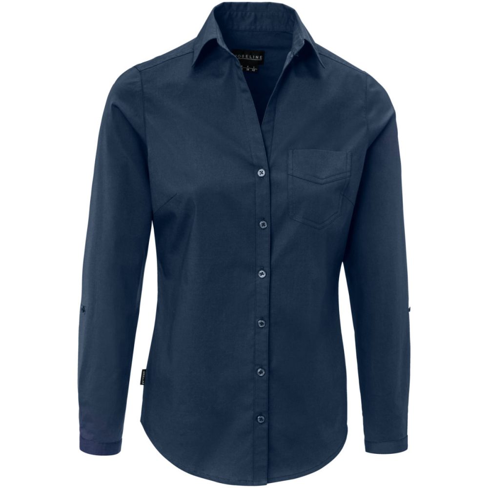 JOBELINE Damenbluse Kim Langarm; Kleidergrösse 36; navy