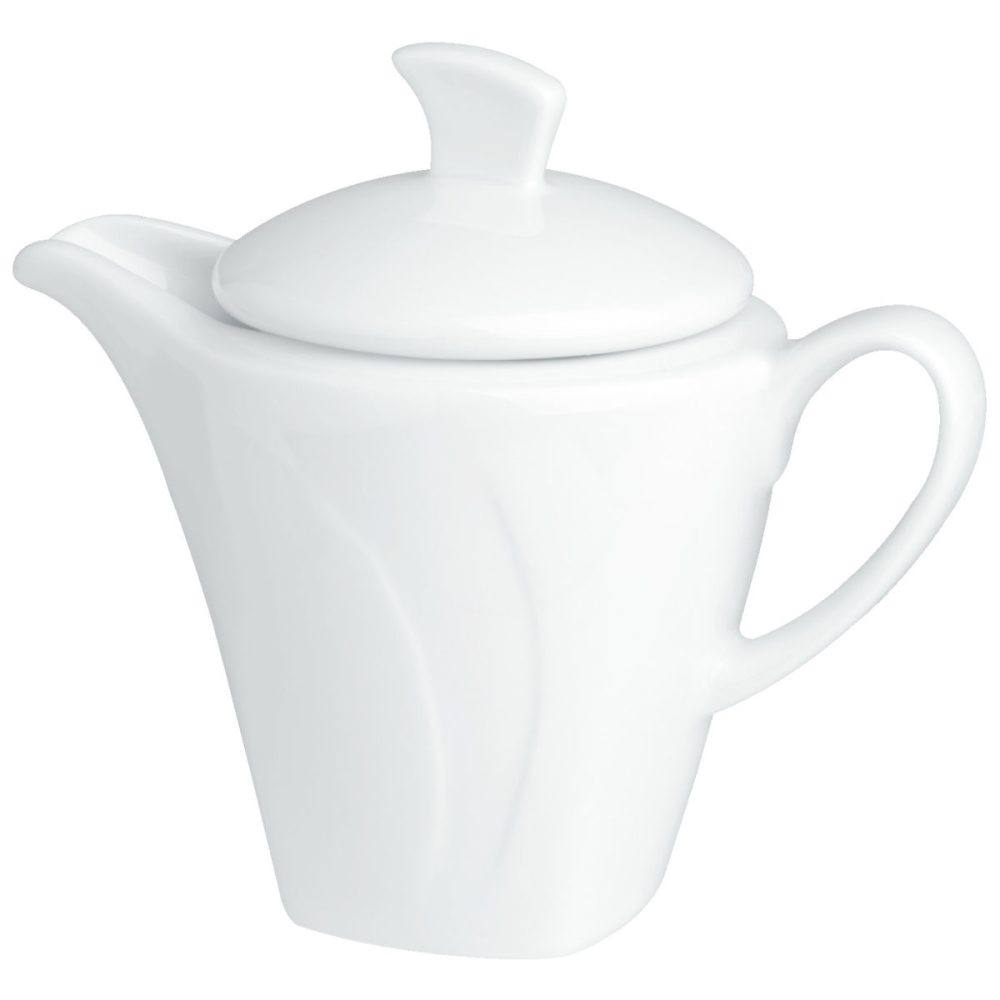 VEGA Kaffeekanne Vilano mit Deckel; 350 ml, 12.2x13 cm (ØxH); weiss; rund; 6 Stück / Pack