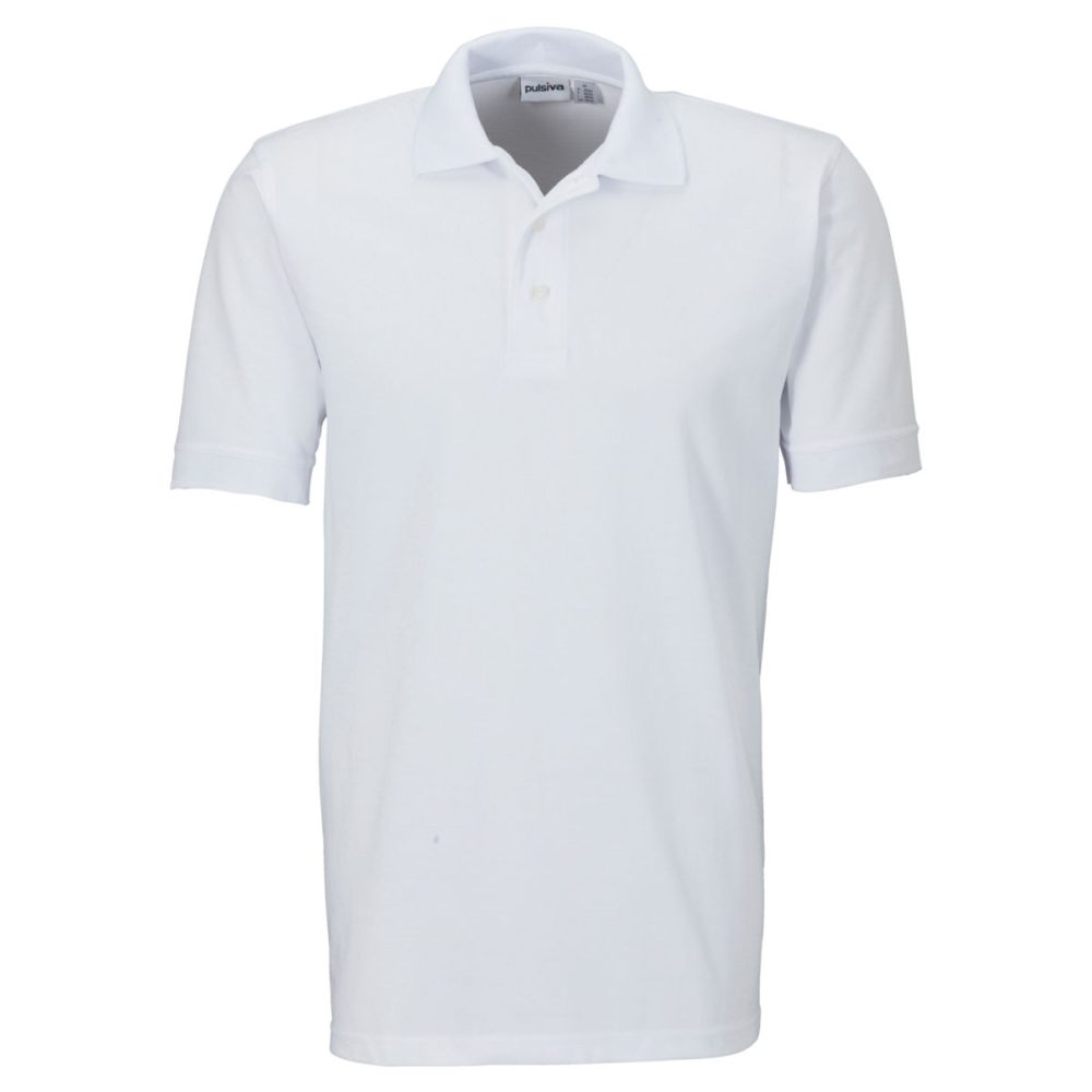PULSIVA Herren Polo-Shirt Sunny Halbarm; Kleidergrösse L; weiss
