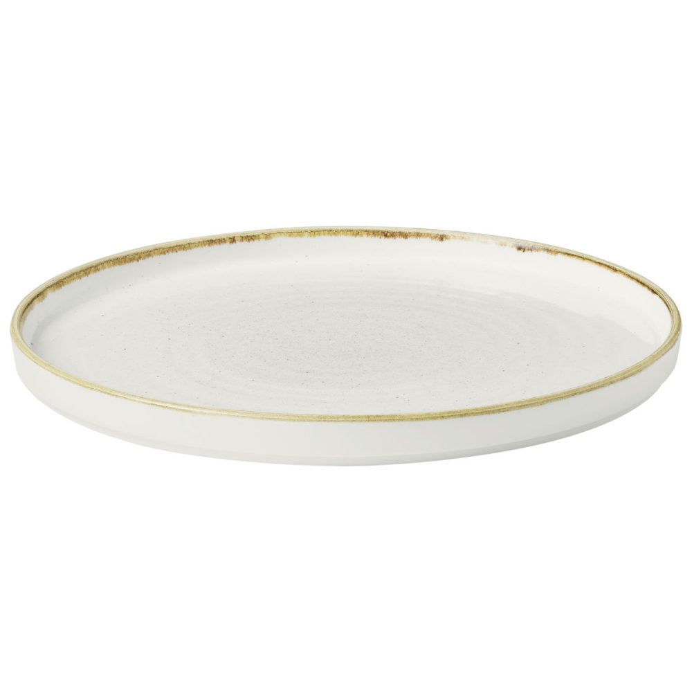 Churchill Teller rund Stonecast Barley White mit erhöhtem Rand; 21x2 cm (ØxH); weiss/braun; rund; 6 Stück / Pack