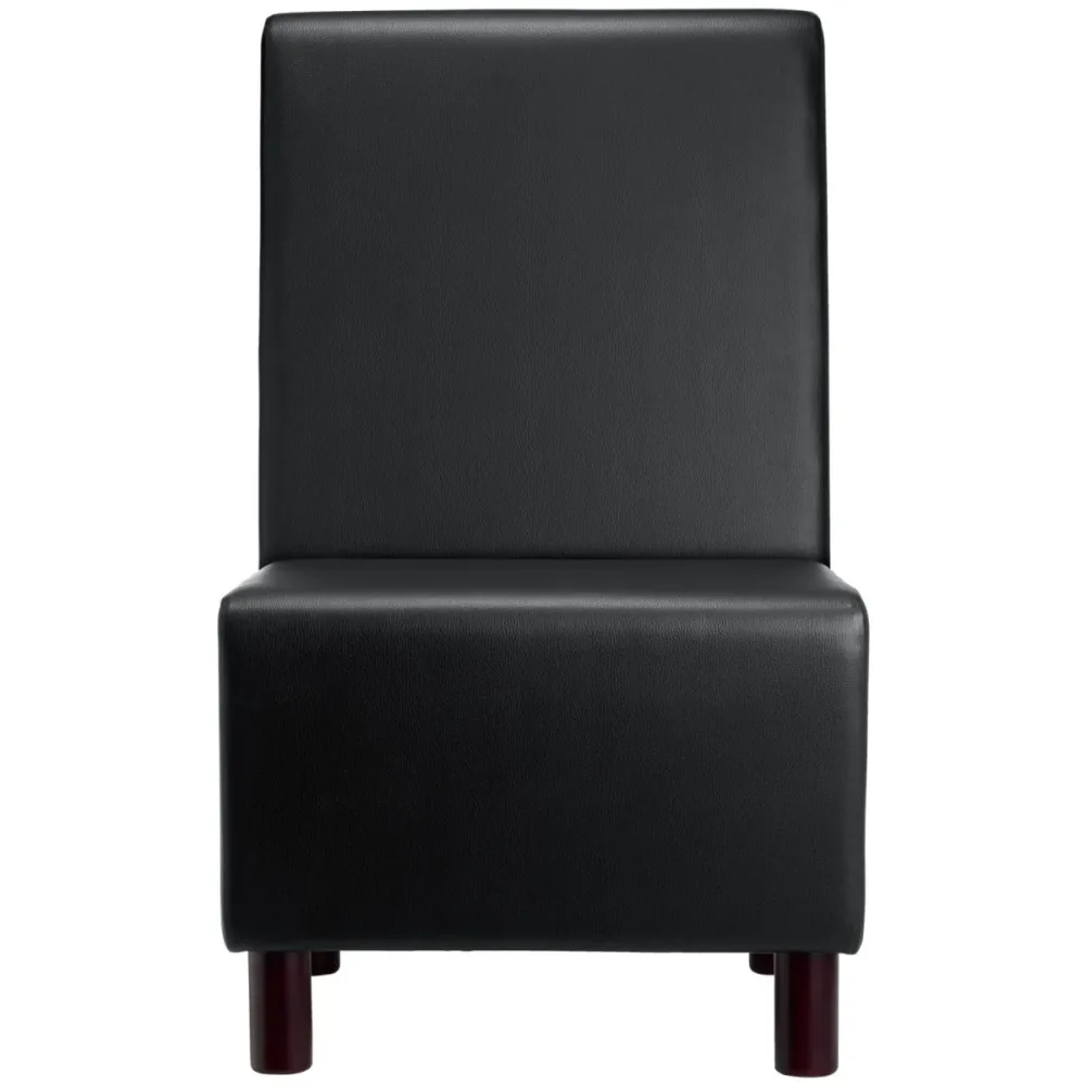 VEGA Polsterbank Medley 1-Sitzer; 60x62x102 cm (BxTxH); Sitz schwarz, Gestell buche wenge
