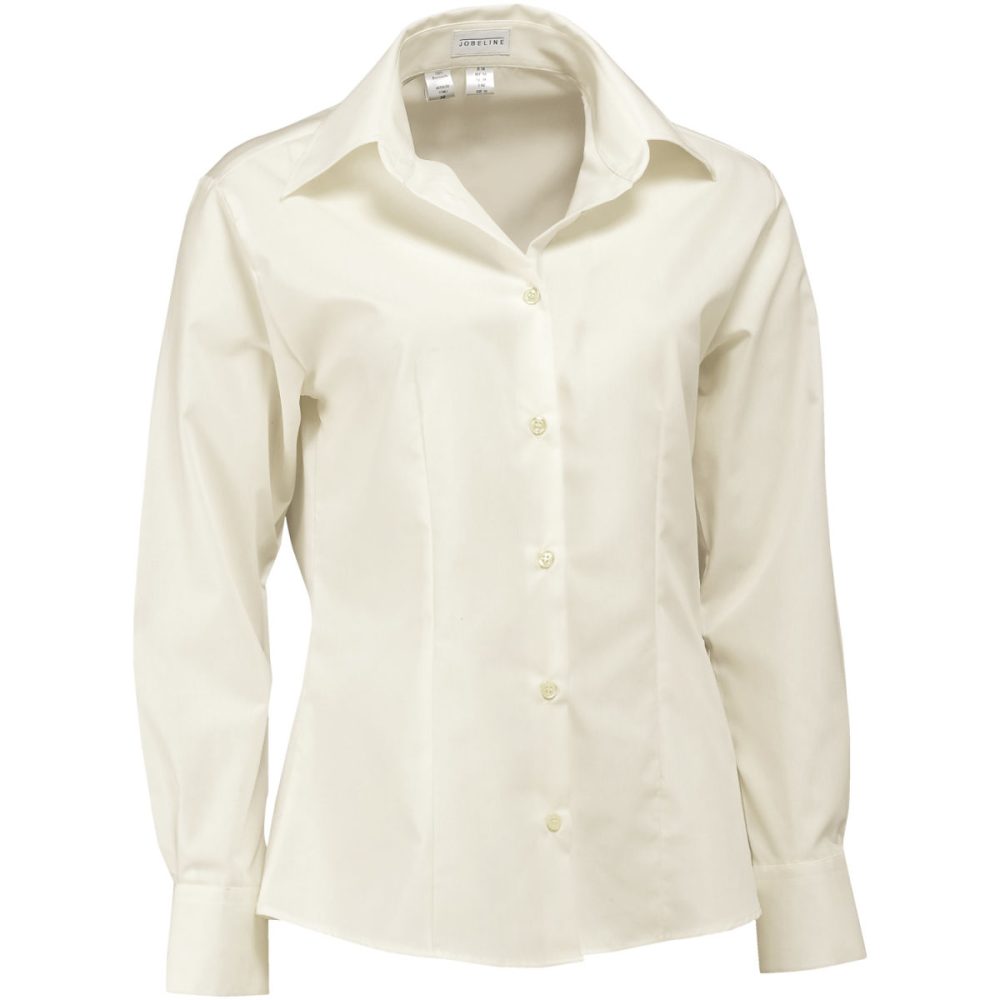 JOBELINE Damenbluse Filipa Langarm; Kleidergrösse 40; cremeweiss