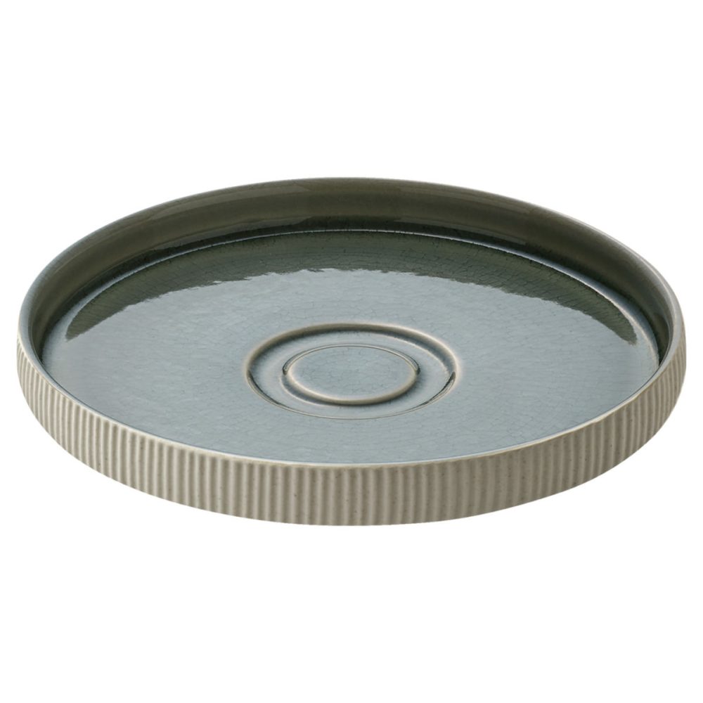 Playground Untertasse Nara Relief; 15x2.5 cm (ØxH); grau; rund; 6 Stück / Pack