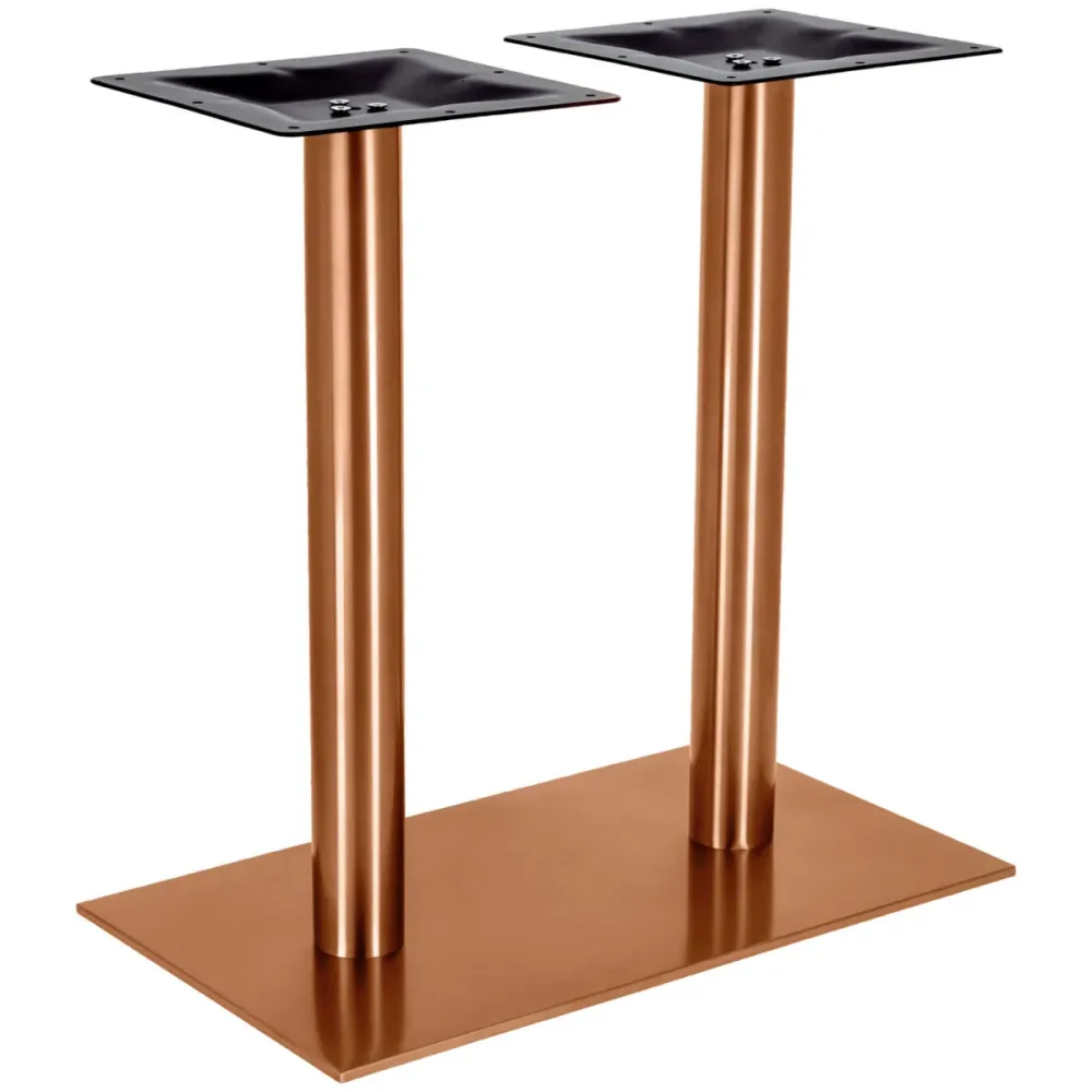 VEGA Indoor Doppel-Tischgestell Orio eckig; 70x40x72 cm (BxLxH); kupfer; rechteckig