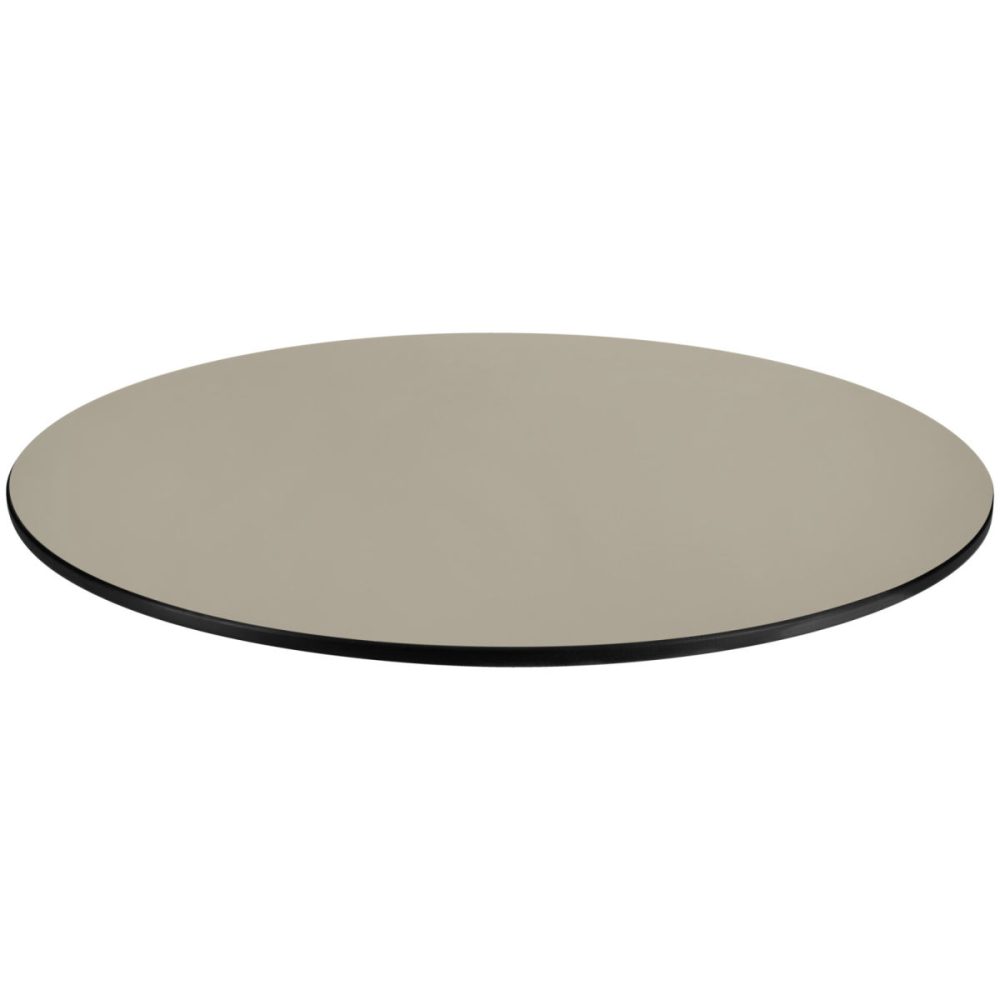 VEGA Outdoor-HPL Tischplatte Compa rund; 60 cm (Ø); taupe; rund