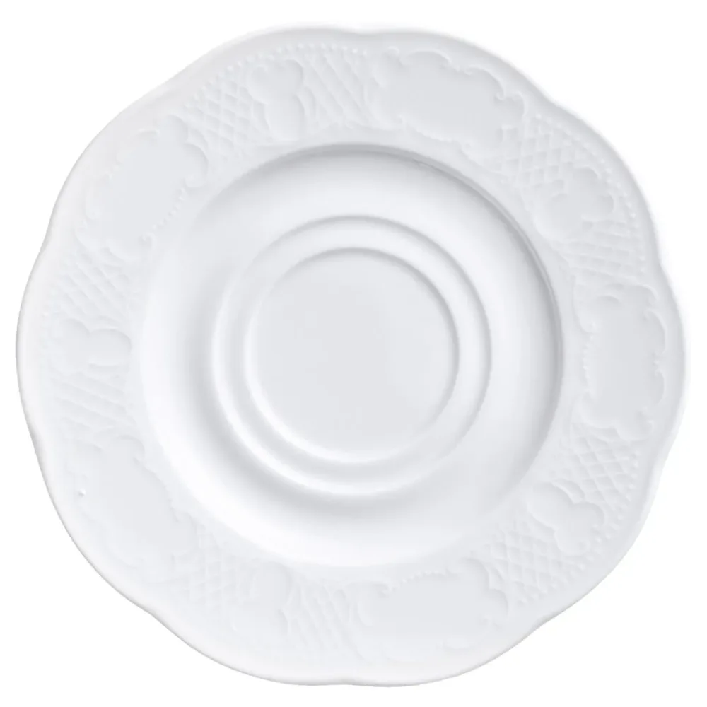VEGA Cappuccino-/Suppen-Untertasse Minuett; 17 cm (Ø); weiss; rund; 6 Stück / Pack